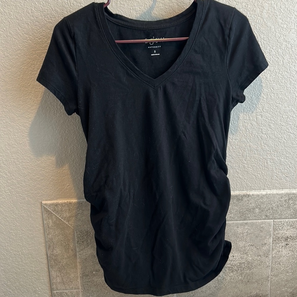 Black maternity shirt